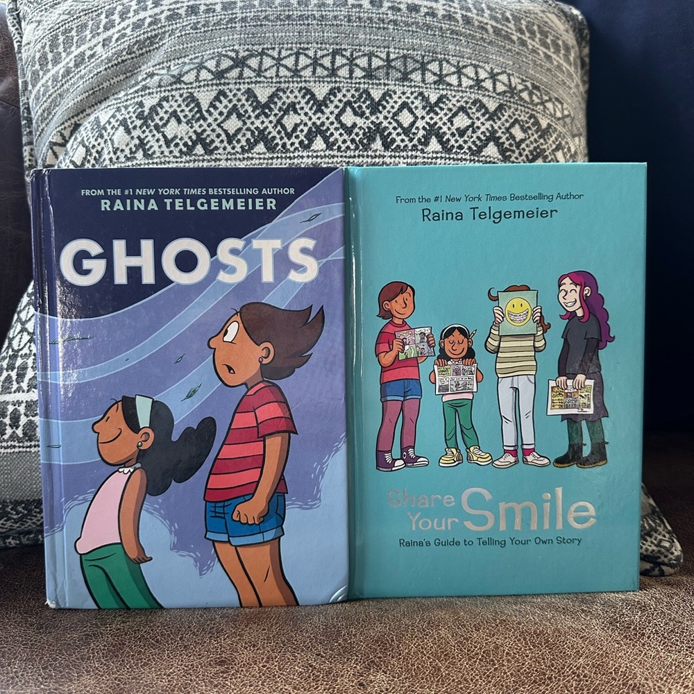 Ghosts and Share Your Smile Books by Raina Telgemeier